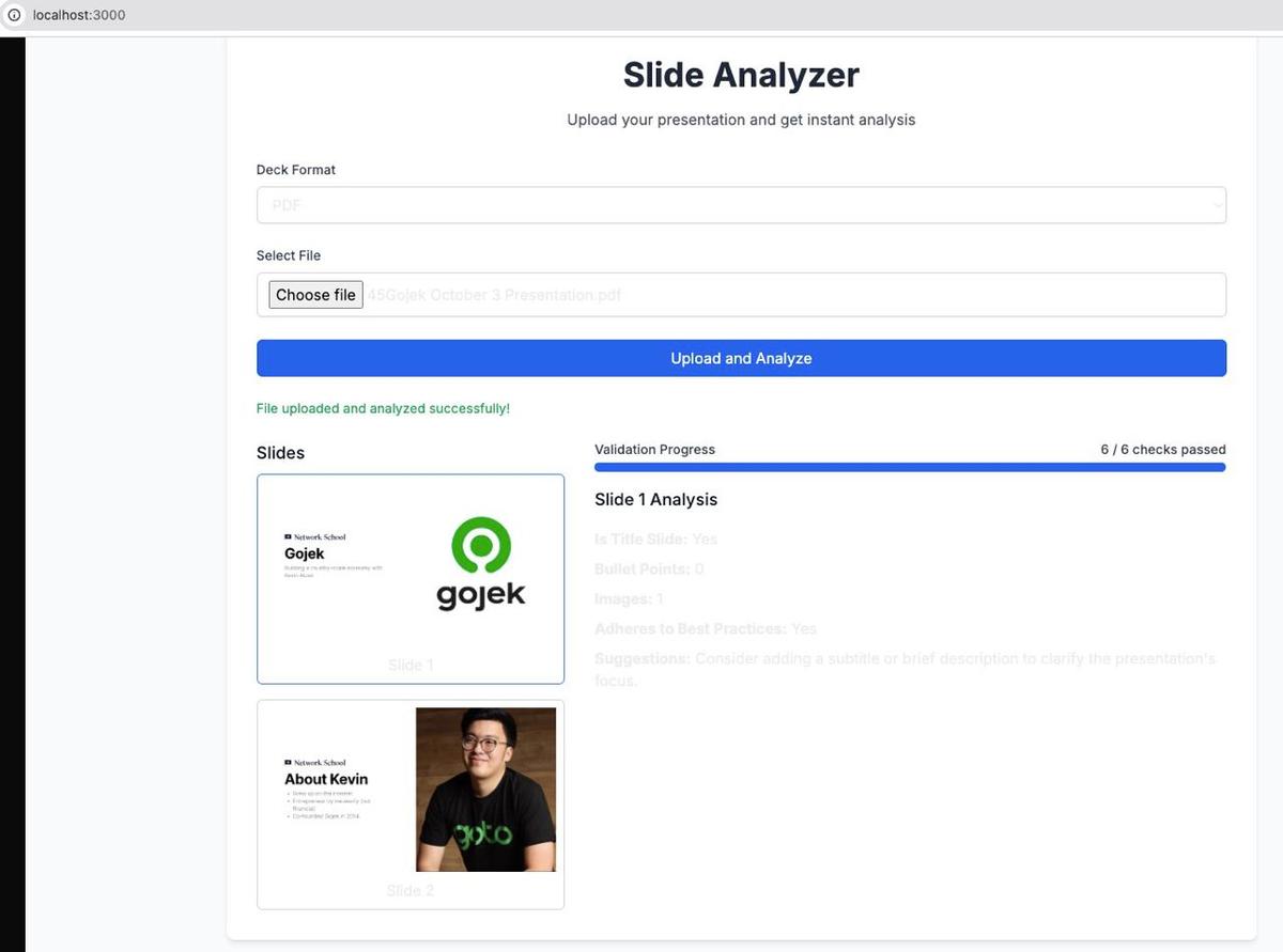 Slide Analyzer Project