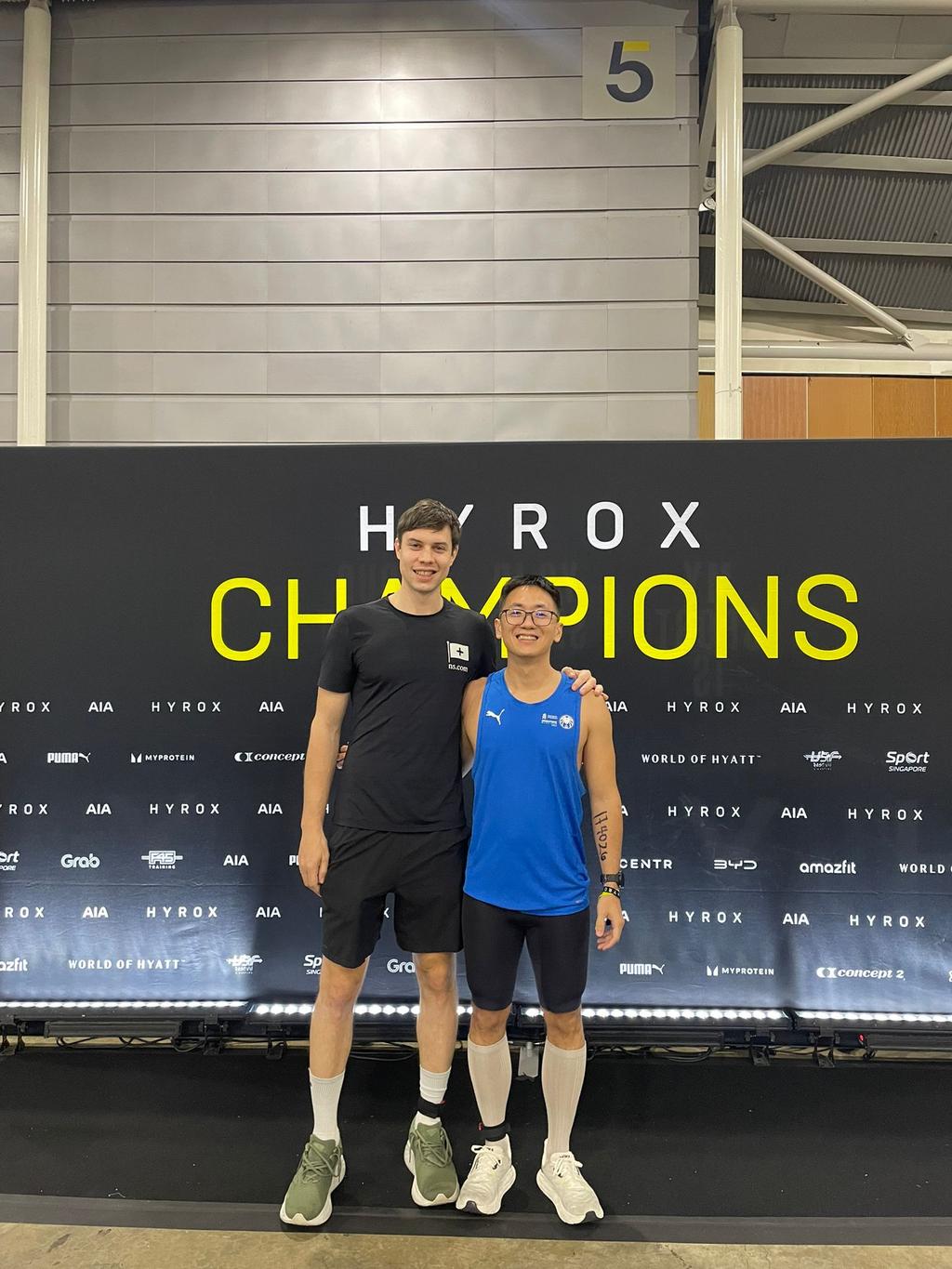 Colin and me before the race