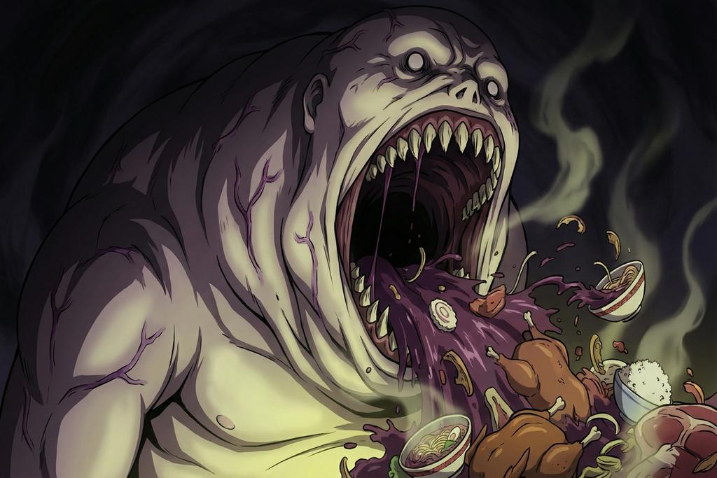 Gluttony from Fullmetal Alchemist — the homunculus that devours everything in its path
