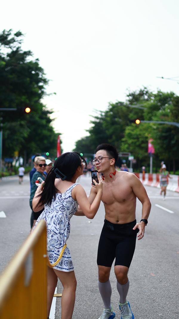 My wife and I: The real victory.