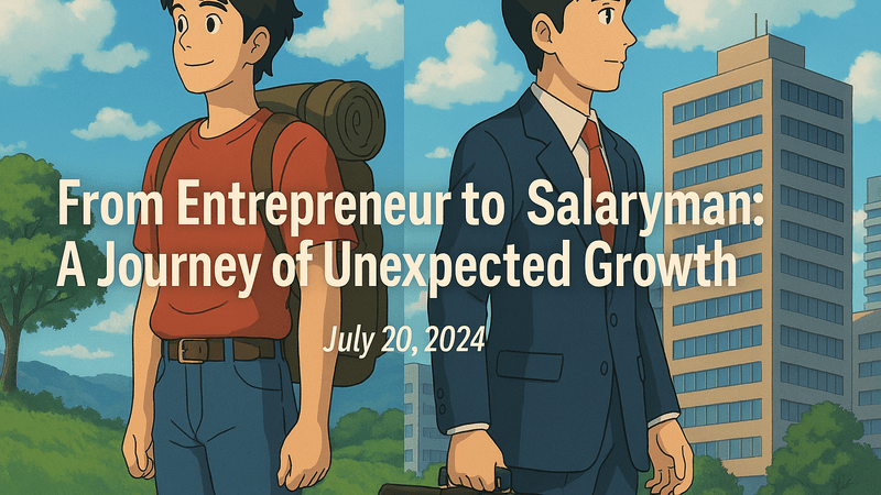 From Entrepreneur to SalaryMan: A Journey of Unexpected Growth