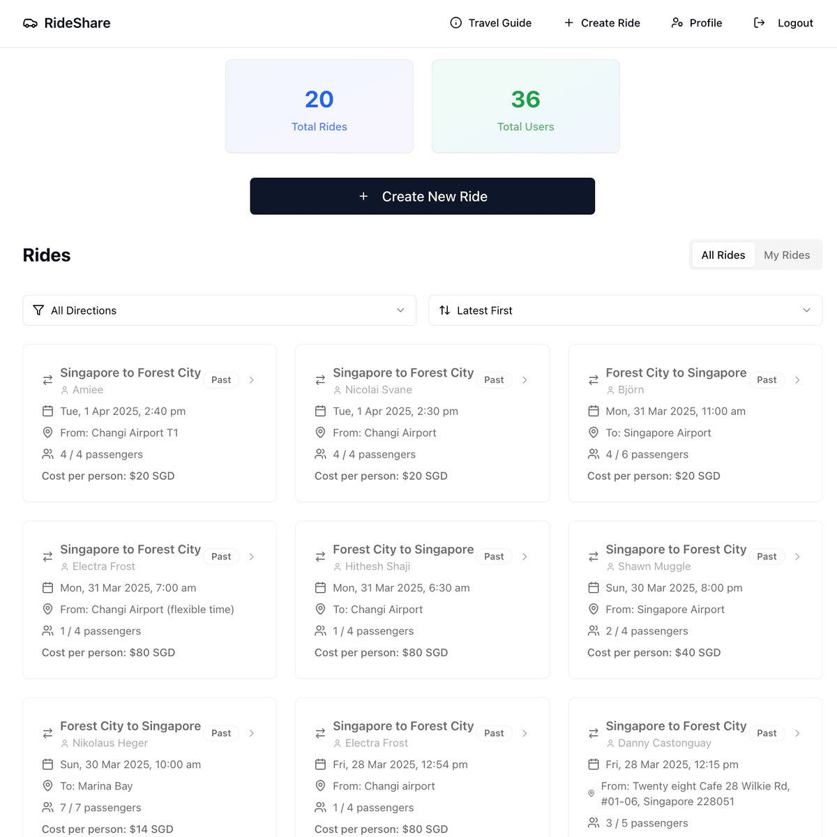 NS RideShare Platform